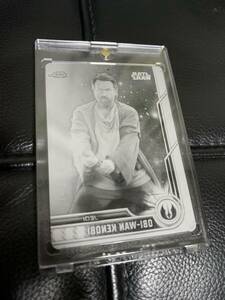 スターウォーズ　topps トレーディングカード　1/1プレート　オビワンケノービ　ユアンマクレガー