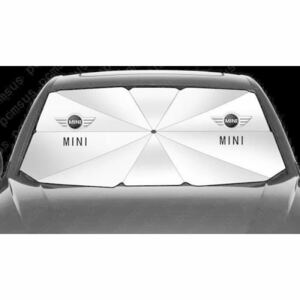 ★激レア★BMW MINI ミニ★ 傘型 サンシェード 車用サンシェード 日よけ フロントカバー ガラスカバー ワンタッチ折り畳み式★144x73cm★