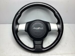 【オプション品】　モモ　MOMO　ダイハツ　ムーブ　LA100S/LA110S　ステアリングホイール/ハンドル　3スポーク　中古品　擦れあり