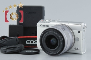 【中古】Canon キヤノン EOS M100 EF-M 15-45 IS STM レンズキット ホワイト