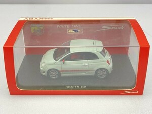 スパーク 1/43 アバルト 500 ABARTH 500 ミニカー ソリッドグレー [19-9361]