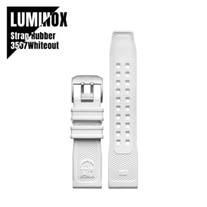 LUMINOX ルミノックス 3507 Whiteout専用 腕時計用ストラップ 交換用ベルト 時計ベルト ラバー ホワイト FPX.2401.10Q.K ★新品