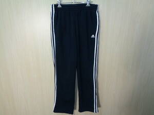 b1005◆adidas Originals スウェットパンツ エッセンシャルズ◆アディダス M 黒系 サイドスリーライン CLIMALITE COTTON Essentials 4I