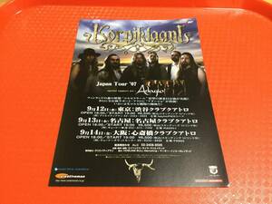 コルピクラーニ KORPIKLAANI 2007年来日公演チラシ1枚☆即決 JAPAN TOUR アダージョ ADAJIO
