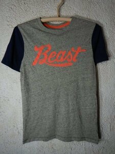 to3607　OLD NAVY　オールド　ネイビー　半袖　tシャツ　Beast　プリント　人気　送料格安