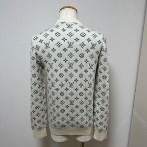 LOUIS VUITTON ルイヴィトン ハーフ＆ハーフ モノグラム カシミヤ ニットセーター size S 