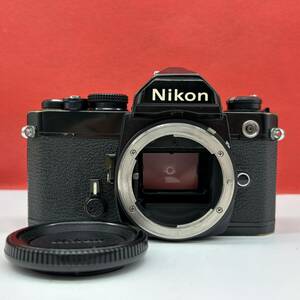 ◆ Nikon FM フィルムカメラ 一眼レフカメラ ボディ ブラック シャッター、露出計OK ニコン