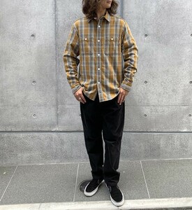 STANDARD CALIFORNIA/スタンダードカリフォルニア/Flannel Check Shirt/オリジナルチェックフランネルシャツ/マスタード系