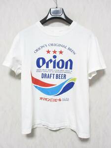 UNITED ATHLE 5.6oz ユナイテッドアスレ オリオン生ビール 半袖 Tシャツ メンズ M ホワイト yg6006