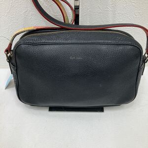 〇【7793】Paul Smith ポールスミス　ショルダーバック マルチストライプ レザー　レディース