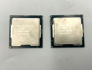 ●中古/cpu/ i7-9700 第9世代 SRG13 3.00GHz 8コア 8スレッド FCLGA1151 2枚セット 管理番号：20240523-21