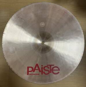 PAISTE パイステ 2002 CRASH クラッシュ 16”16インチ シンバル 赤ロゴ 楽器 ジャンク TRADE MARK