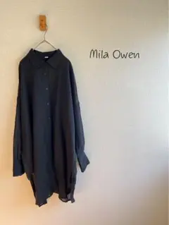 Mira Owen リネンレーヨンロングシャツK48