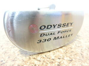 ♪ODYSSEY オデッセイ DUAL FORCE 330 MALLET デュアルフォース マレット パター 34インチ 純正スチールシャフト 中古品♪T1856