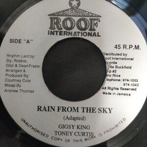 Tony Curis Jigsy King /Rain From the Sky 名曲カバー