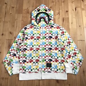 ★XL★ COACH × BAPE シャーク パーカー shark full zip hoodie a bathing ape エイプ ベイプ アベイシングエイプ コーチ z8205