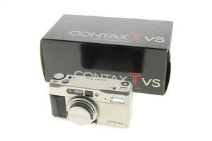 VMPD6-1214-14 CONTAX コンタックス コンパクトカメラ T VS レンズ Vario Sonnar 3.5-6.5/28-56 Carl Zeiss 付属品付 通電確認済 ジャンク