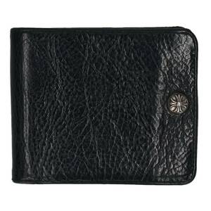 クロムハーツ Chrome Hearts 1SNAP/1スナップ クロスボタンレザーウォレット財布 中古 OS06