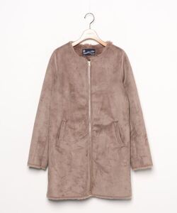 「URBAN RESEARCH Sonny Label」 ノーカラーコート 36 ベージュ レディース