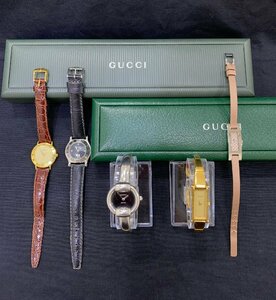 【6YM香08005E】★5点まとめ★動作品★GUCCI★グッチ★3000.2L★6500L★1400L★1500★3900L★クオーツ★腕時計★レディース★箱あり