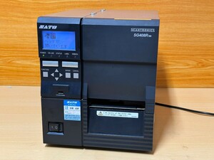 SATO／サト　バーコードプリンター／BARCODE PRINTER SG408R-ex 動作品!