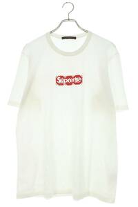 シュプリーム ルイヴィトン SUPREME LOUISVUITTON 17AW LV Box Logo Tee サイズ:XL モノグラムボックスロゴTシャツ 中古 SB01