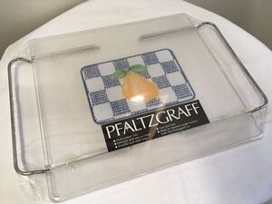 N キッチン雑貨】PFALTZGRAFF フォルツグラフ カッティングボード まな板 クリア 調理器具 キッチン プラスチック製 フルーツ 未使用 現状