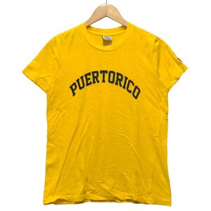 TMT ティーエムティー PUERTORICO プエルトリコ プリント 半袖Ｔシャツ イエロー サイズS 正規品 / B3647