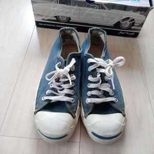 CONVERSE コンバースジャックパーセル コンバース ジャックパーセル jackpurcell JACK PURCELL 24cm ネイビー 紺 USA ビンテージ 箱付き