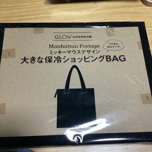 GLOW 付録 ミッキーマウス デザイン　大きな保冷ショッピングBAG 