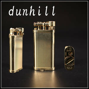 【秀】ZB438 【dunhill】 ダンヒル ガスライター ゴールド／時代の使用感あり 美品！ｒ