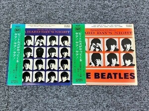 ④ EP 帯付 ビートルズがやってくる ヤア!ヤア!ヤア! サントラ盤 No.1 No.2 THE BEATLES レコード[C01]