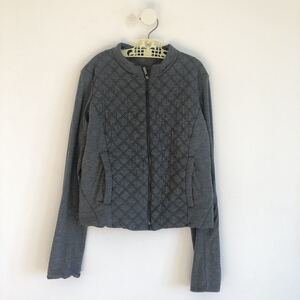 PENNYBLACK ショートジッパー中綿入りジャケット　グレーS