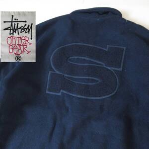 ★即決送込★希少モデル 90s USA製 STUSSY メルトンジャケット Varsity Jacket 白タグ SPORT old oldstussy オールド ステューシー l xl m