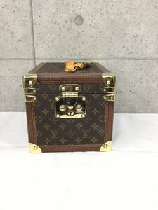 & LOUIS VUITTON ルイヴィトン モノグラム メイクボックス ボワット　フラコン　ヴィンテージ バニティ　ハンド　化粧ケース　中古品