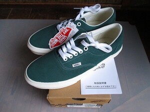 26.5cm ヴァンズ エラ スエード 本革 起毛 レザー VANS V95CF SUEDE ERA 緑白 グリーン/ホワイトgreen white