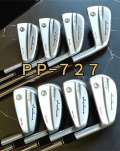 おまけ付き 本間ゴルフ・ヒロ・ホンマ・Hiro Honma PP-727 マッスルバック 黒モグラ Dynamic Gold R400 8本セット （※オマケ PP-102 #Sw）