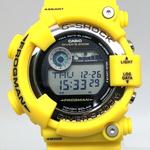 極美品 箱・タグ付 G-SHOCK GF-8250-9 FROGMAN フロッグマン タフソーラー 黄蛙 イエロー 潜水蛙EL 2010年10月発売 【ITO9B9BZG6Q7】