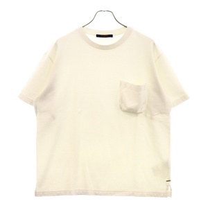 LOUIS VUITTON ルイヴィトン 20AW モノグラム シグネチャー3Dポケット半袖Tシャツ RM202Q TCL HIY49W ホワイト