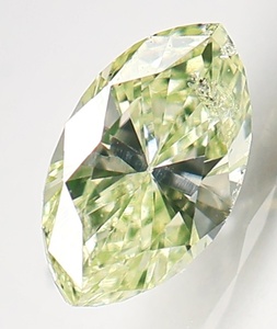 【100円～】0.172ct 天然ダイヤ Light Greenish Yellow (ナチュラルカラー) SI2 MQ