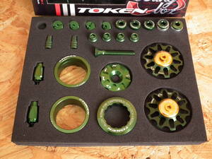 TOKEN(トーケン) TK691CT(TBT) ROAD BLING BOX CAMPAGNOLO(カンパニョーロ) GREEN(グリーン) (1-1/8 CNC プーリー Tiramic ベアリング)