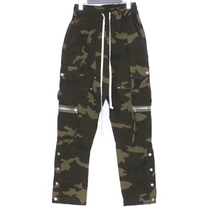 INDEPICT EASY WAIST CARGO PANTS CAMO Lサイズ カーキ インディピクト イージーウエストカーゴサルエルパンツ カモフラ