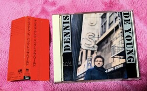 D32Y3013 折込帯　デニス・デ・ヤング DENNIS DE YOUNG バックトゥザワールド　STYX創設者、ヴォーカル、キーボード　RARE 送料無料