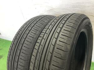 夏タイヤ　２本セット　ヨコハマ　ECOS　21年6周目　5ミリ 155/65R14