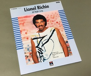 VHD ビデオディスク(美品)［ライオネル・リッチー Lionel Richie／ビデオ・クリップ オール・ナイト・ロング］ライナー付き