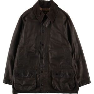 古着 バブアー Barbour BEAUFORT ビューフォート NUBUCK-CHOCOLATE レザージャケット メンズL /evb005023