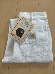 新品 デッドストック 90s ビンテージ USA製 Carhartt カーハート ウォッシュ加工 コットン ペインターパンツ W31L36