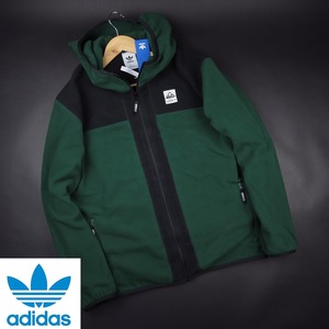 新品★アディダス オリジナルス/adidas/アドベンチャー フルジップ ポーラーフリース パーカー055/340緑/【XL】