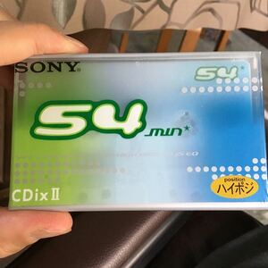 SONY カセットテープ ハイポジ ハイポジション CDixⅡ 54分　ソニー 未使用