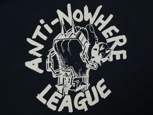 80s ANTi-NOWHERE LEAGUE ビンテージ シングルステッチ UK punk パンク バンド tシャツ 黒//GIZM CRASS EXPLOITED CHAOSUK DISCHARGE GBH